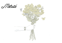 gif animé merci pappillons